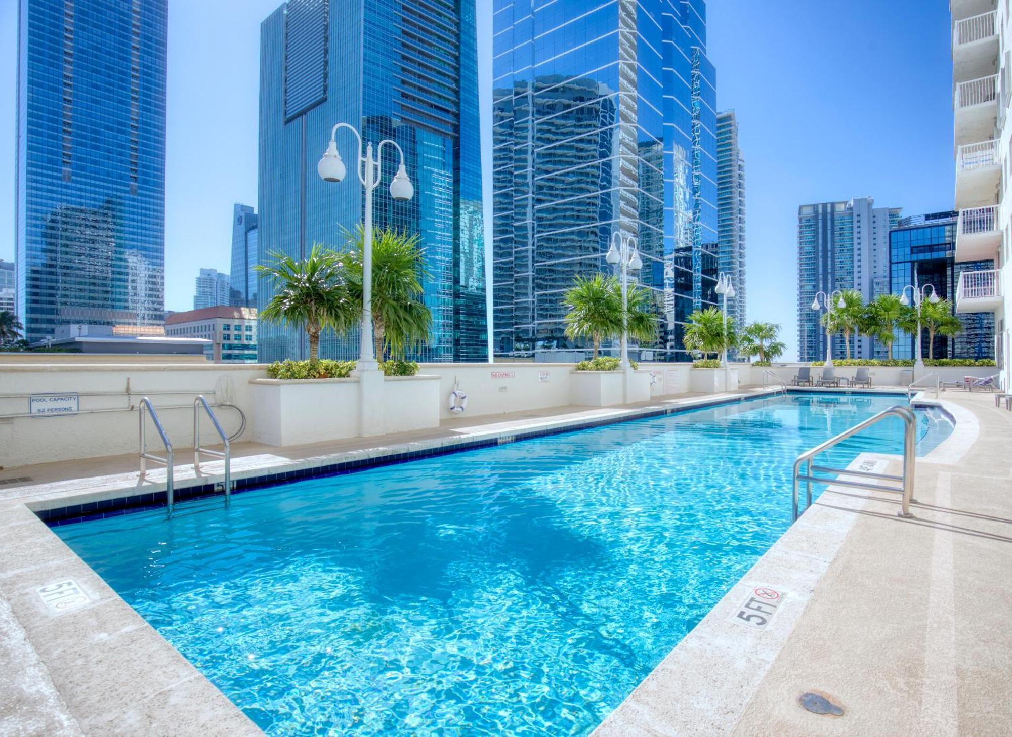 Oceanside Penthouse Apartment In Brickell Miami, Pool, Free Parking Bagian luar foto