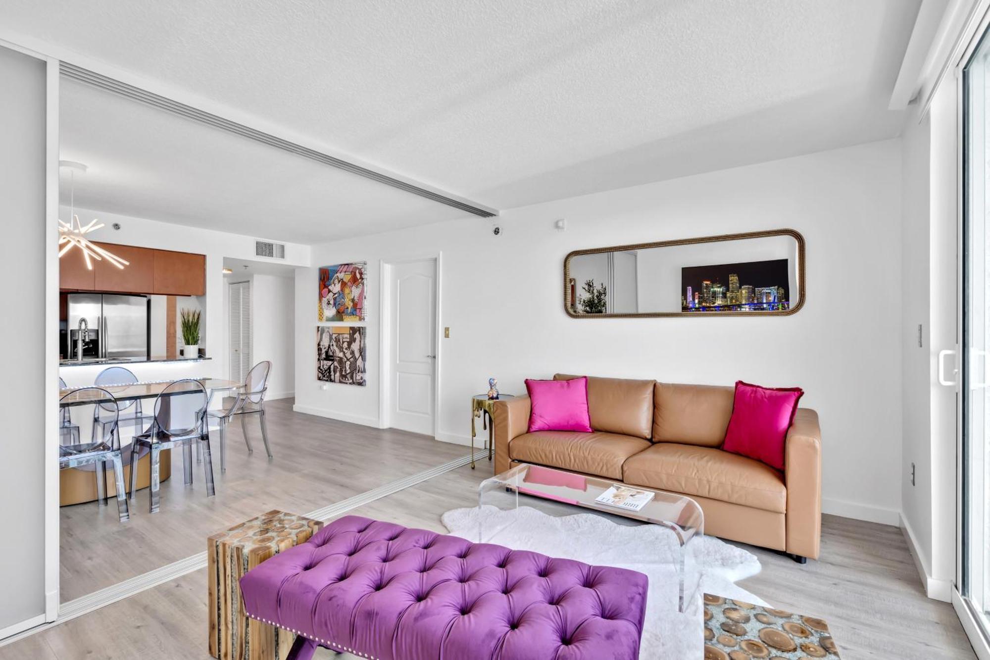 Oceanside Penthouse Apartment In Brickell Miami, Pool, Free Parking Bagian luar foto