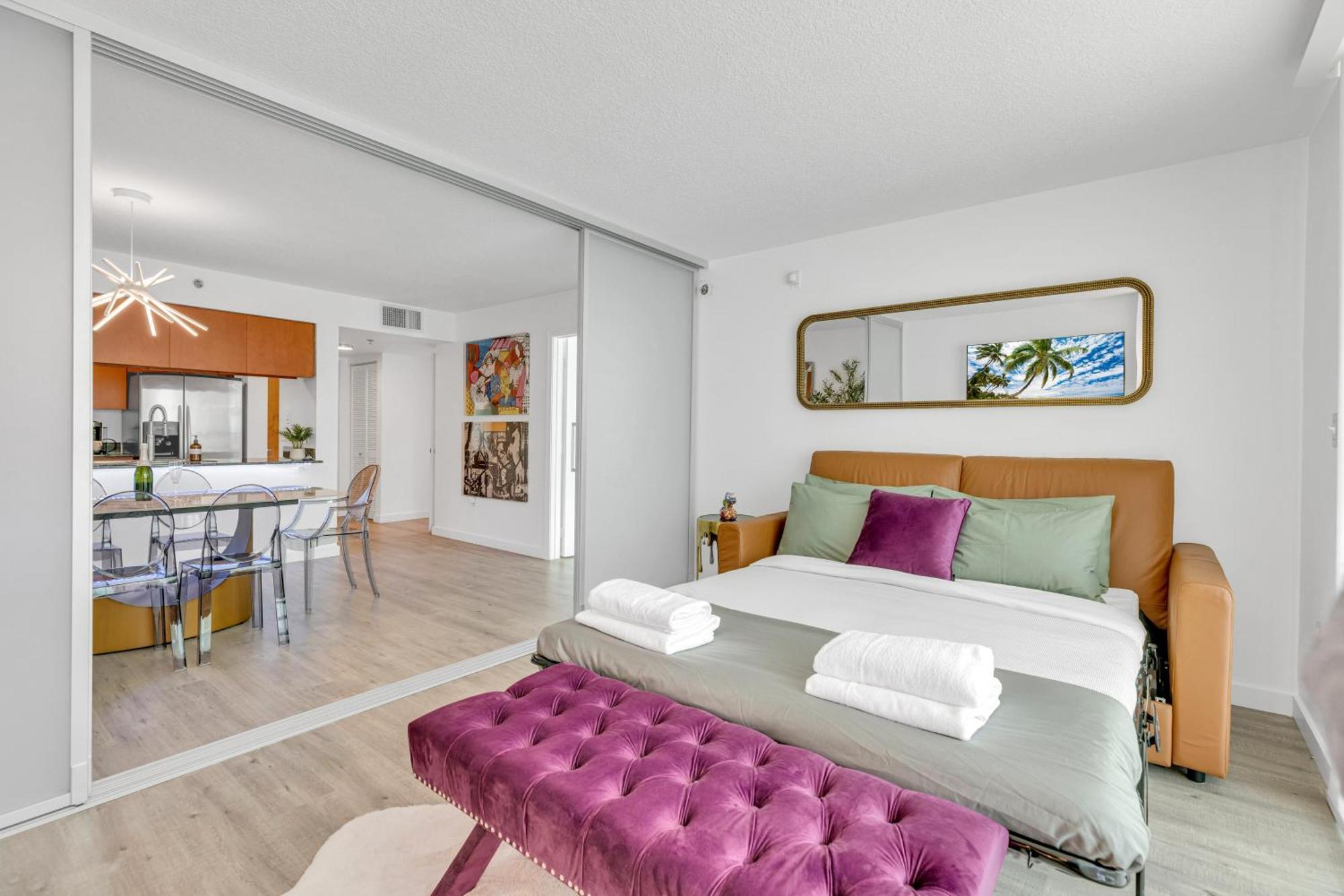 Oceanside Penthouse Apartment In Brickell Miami, Pool, Free Parking Bagian luar foto