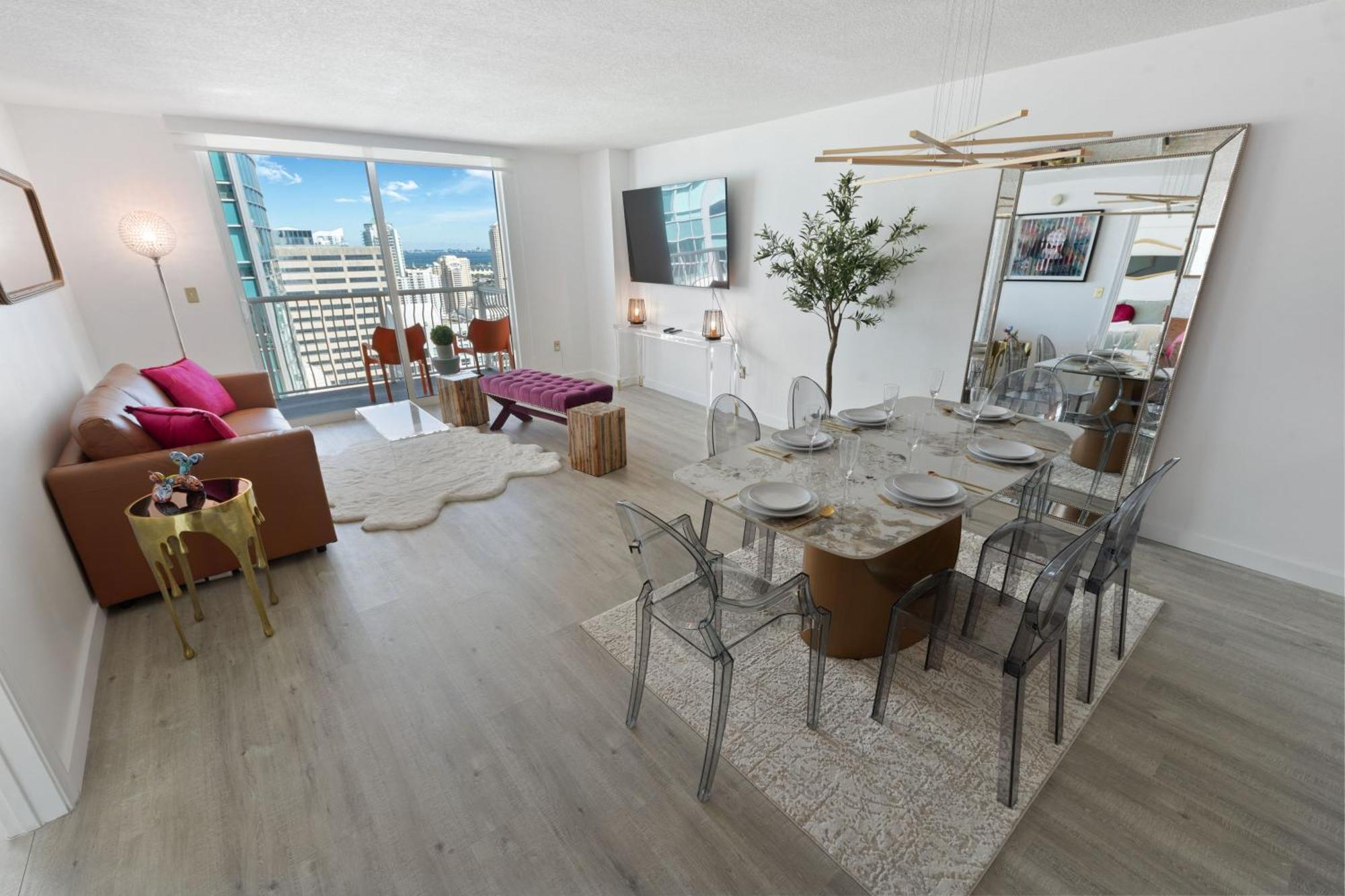 Oceanside Penthouse Apartment In Brickell Miami, Pool, Free Parking Bagian luar foto